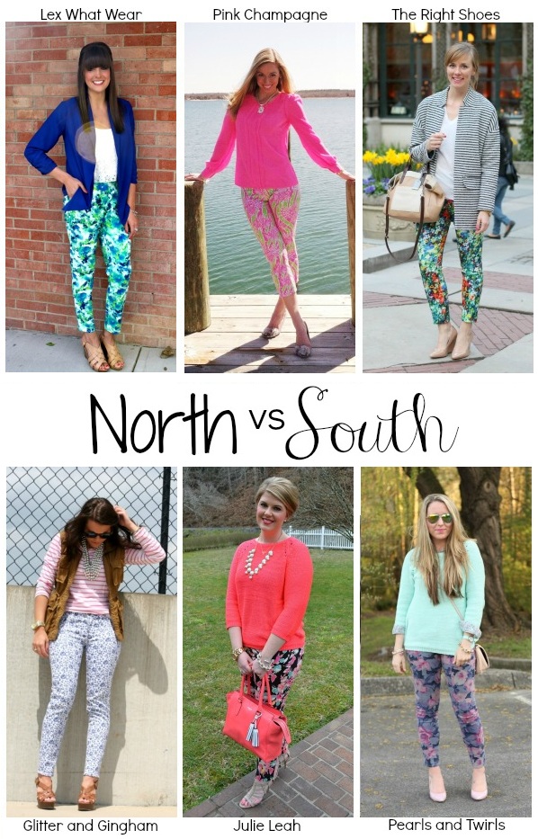 North vs. South Style: Florals