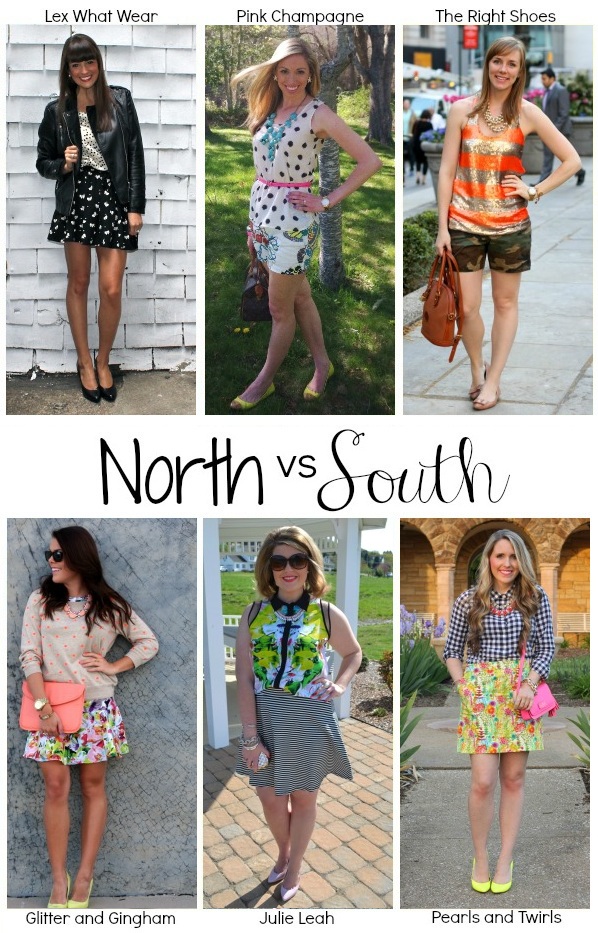 North vs. South: Mixing Prints