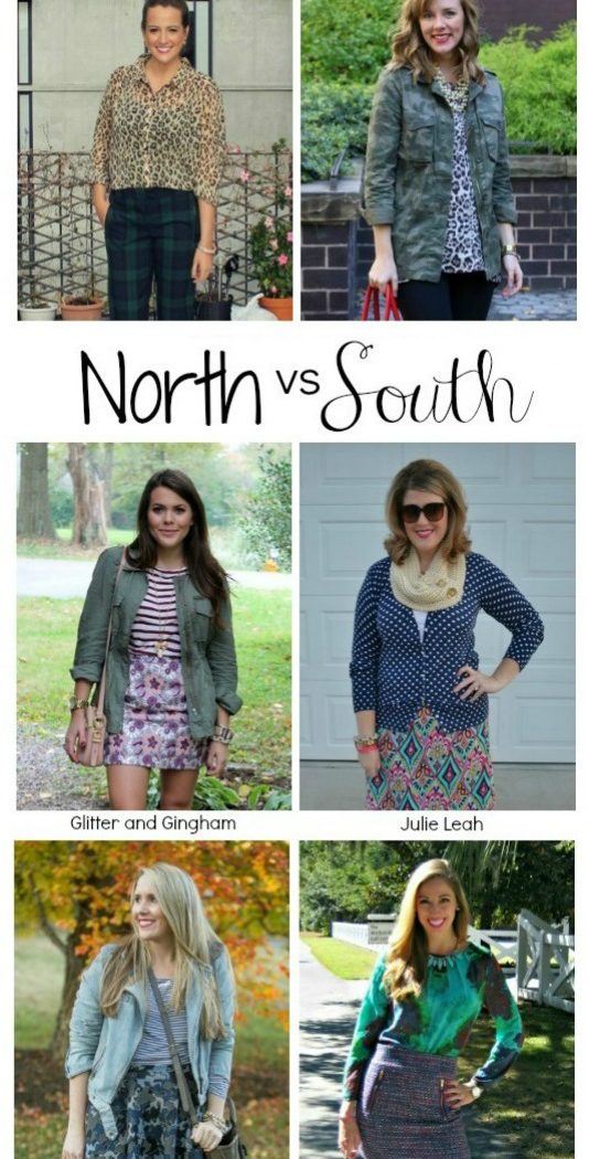 north vs. south: mixing prints