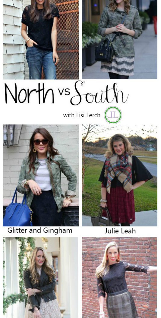 north vs. south: lace