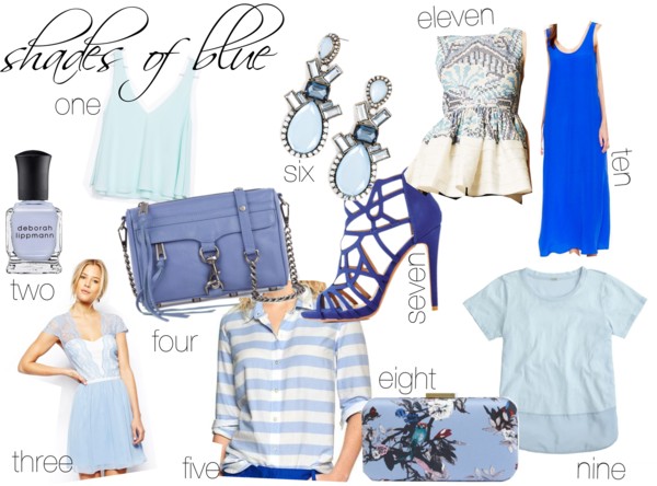 spring fling: shades of blue