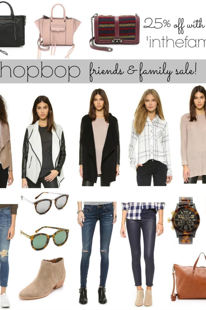 shopbop friends & family event