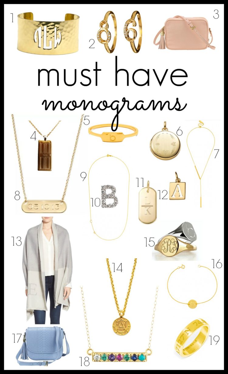 Monogram Jewelry