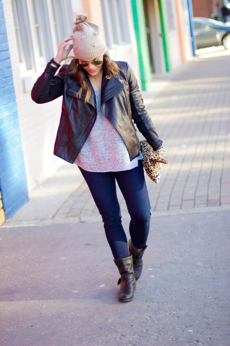 Leather Jacket Love - Glitter & Gingham