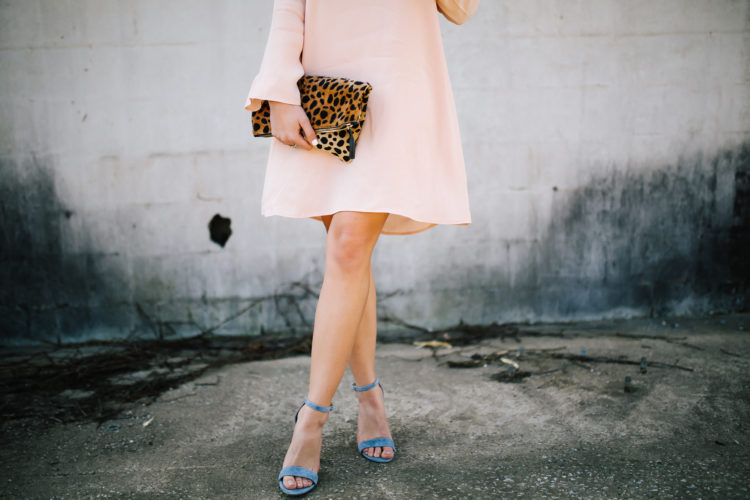 Blush pink dress from Nordstrom perfect for spring featuring Steve Madden heels