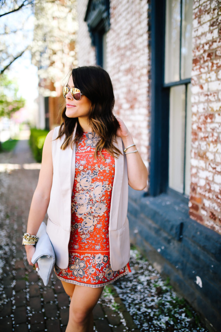 Spring Style: Urban Outfitters Dress, Steve Madden Shoes, GiGi New York Clutch