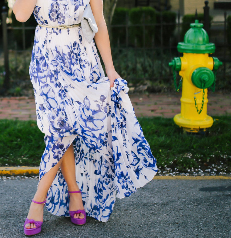 Spring style: Eliza J Dress, Gigi New York Clutch, Forever 21 Heels