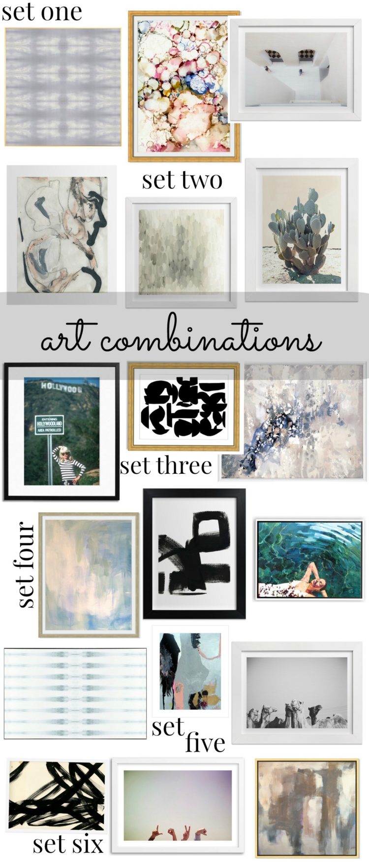 Art Combinations: home decor inspiration