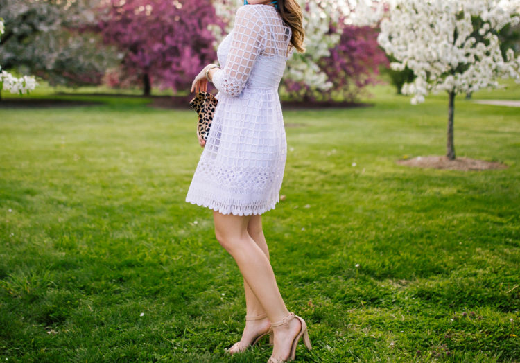 Derby Dress Inspiration: ASOS Dress, Zara Heels, Clare V. Clutch, Lisi Lerch Tassel Earrings