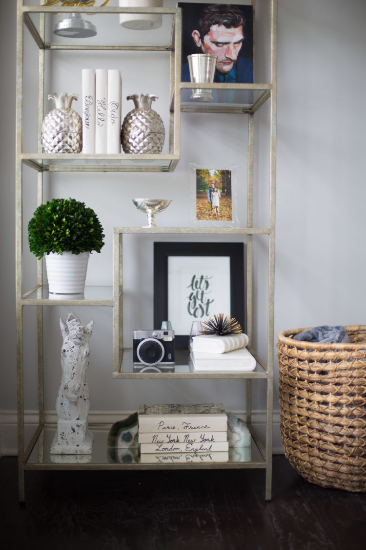 How to style a bookcase 3 ways on Glitter & Gingham ft. World Market Bookcase