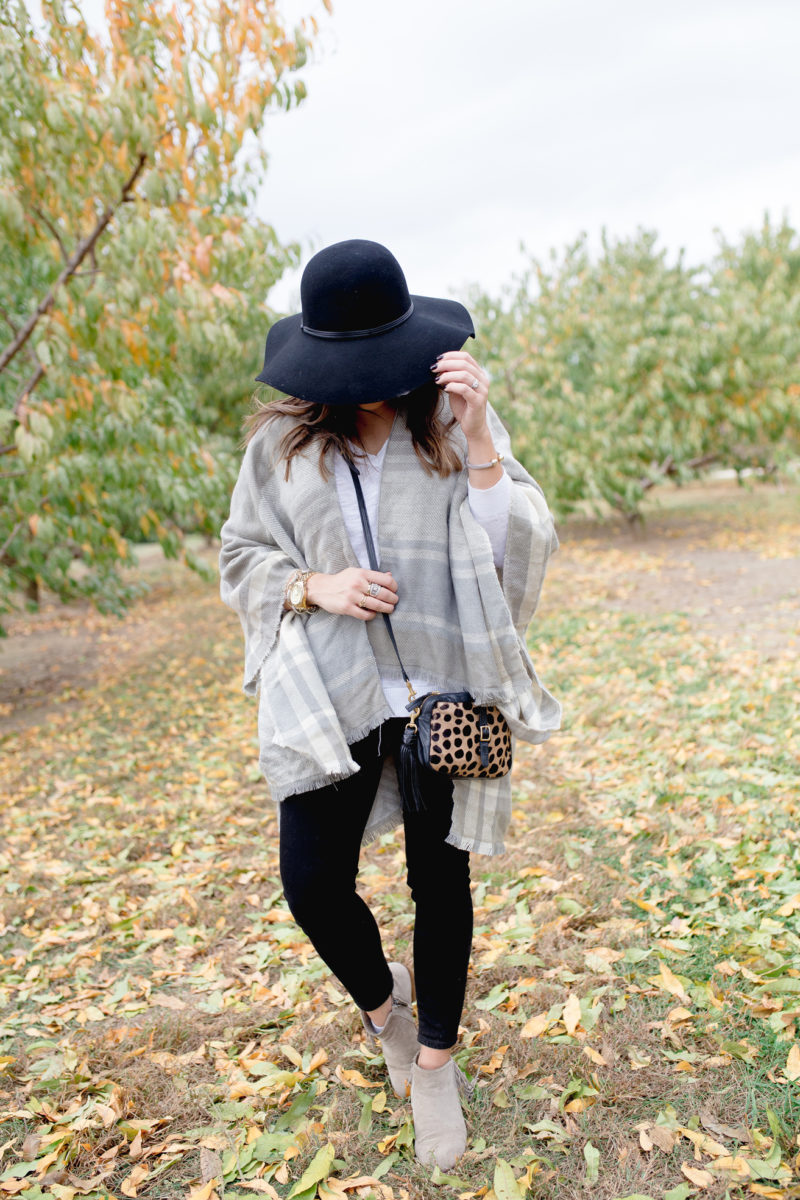 plaid poncho, pretty please - Glitter & Gingham