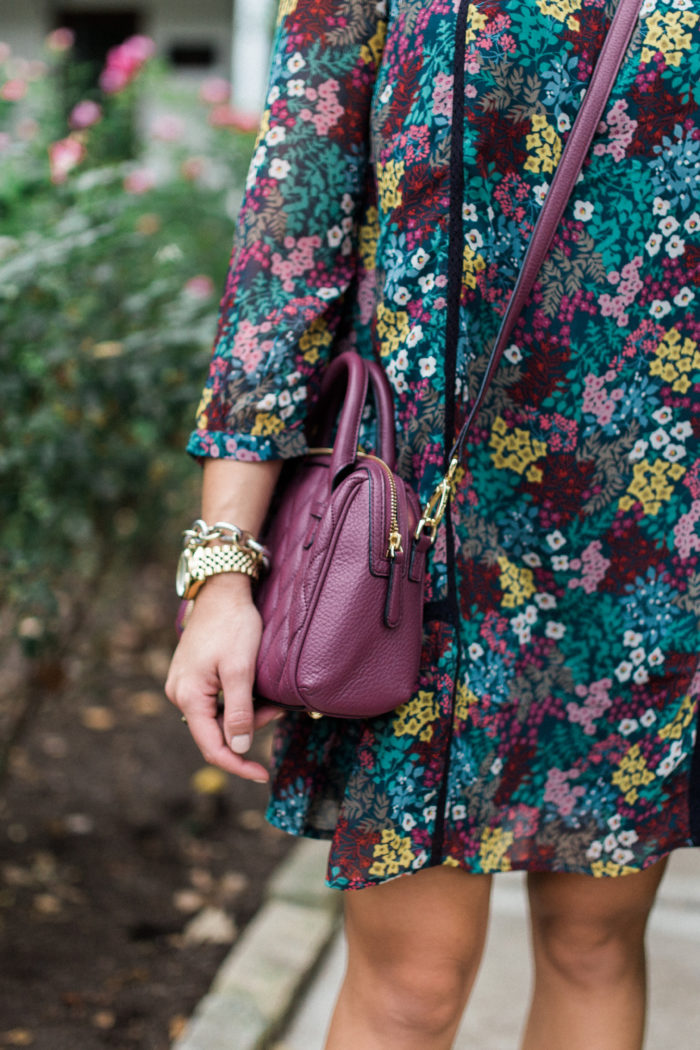 fall floral dress