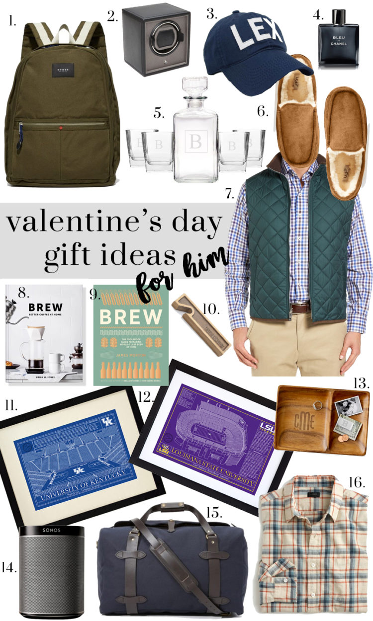 Valentine's Day Gifts for Him:: Ft. Mark & Graham, Peter Millar, Uncommon Goods, UGG, Sonos, J. Crew