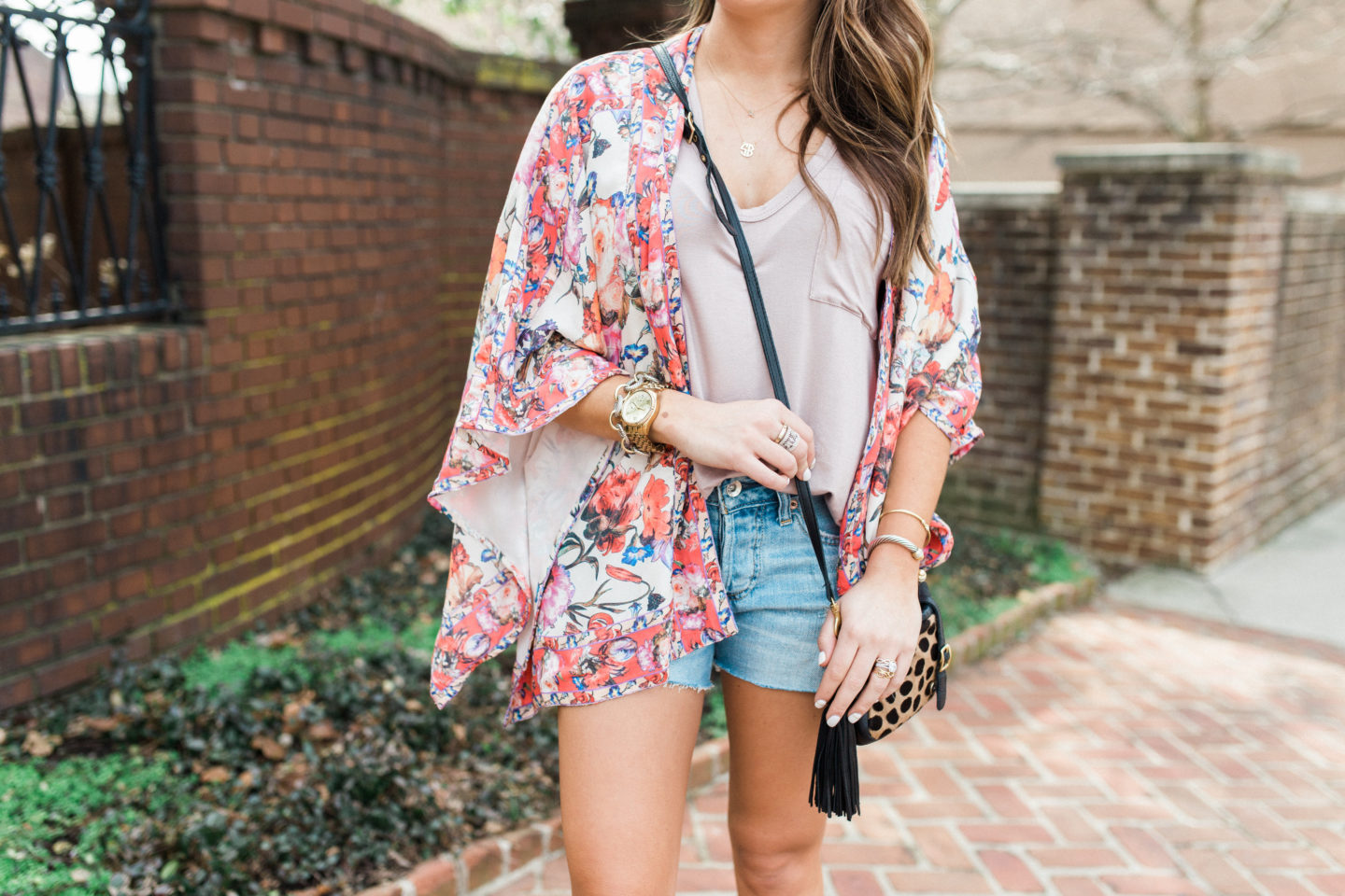 floral kimono - Glitter & Gingham