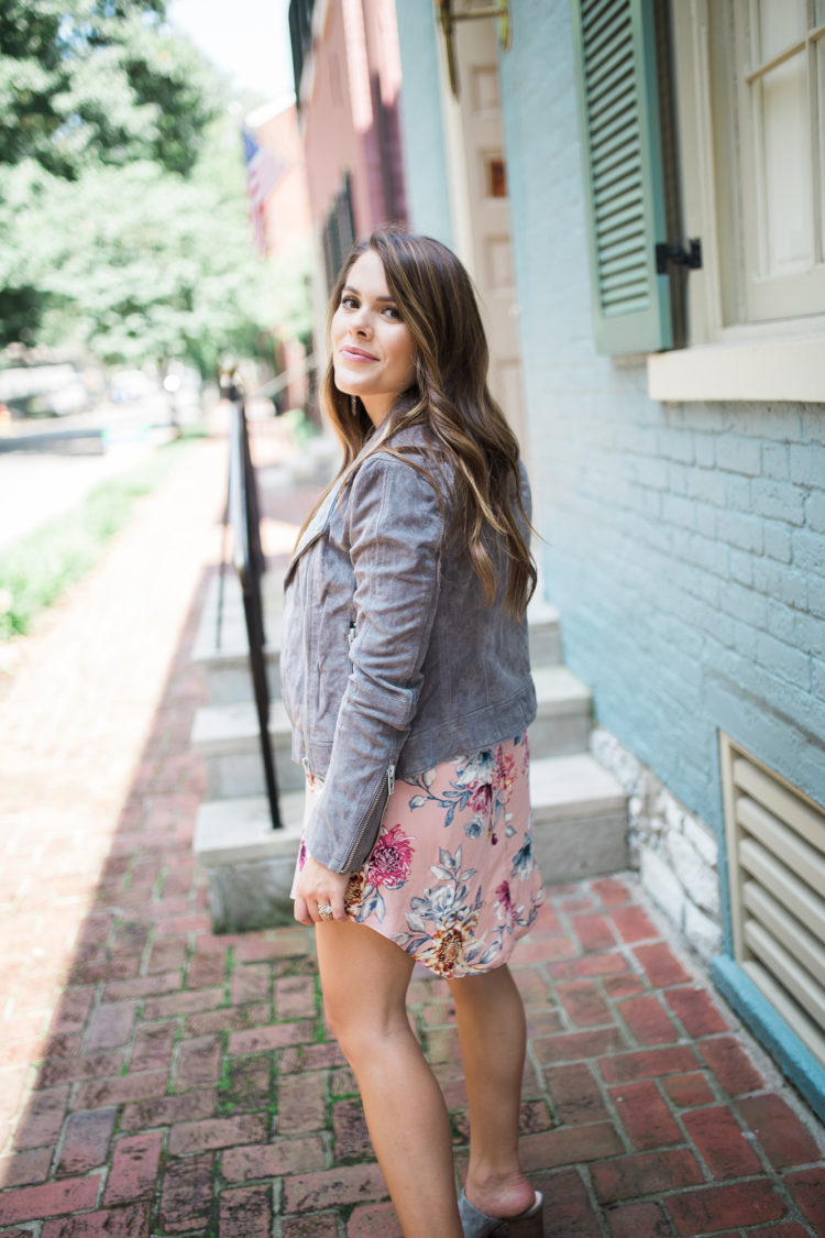 Summer to Fall Floral Dress / transitional style