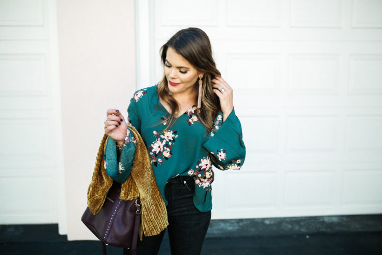 Must Have Sweaters For Fall / Fall Floral Blouse