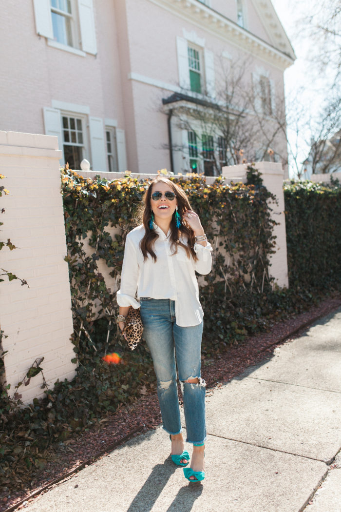 the best oversized white button down - Glitter & Gingham