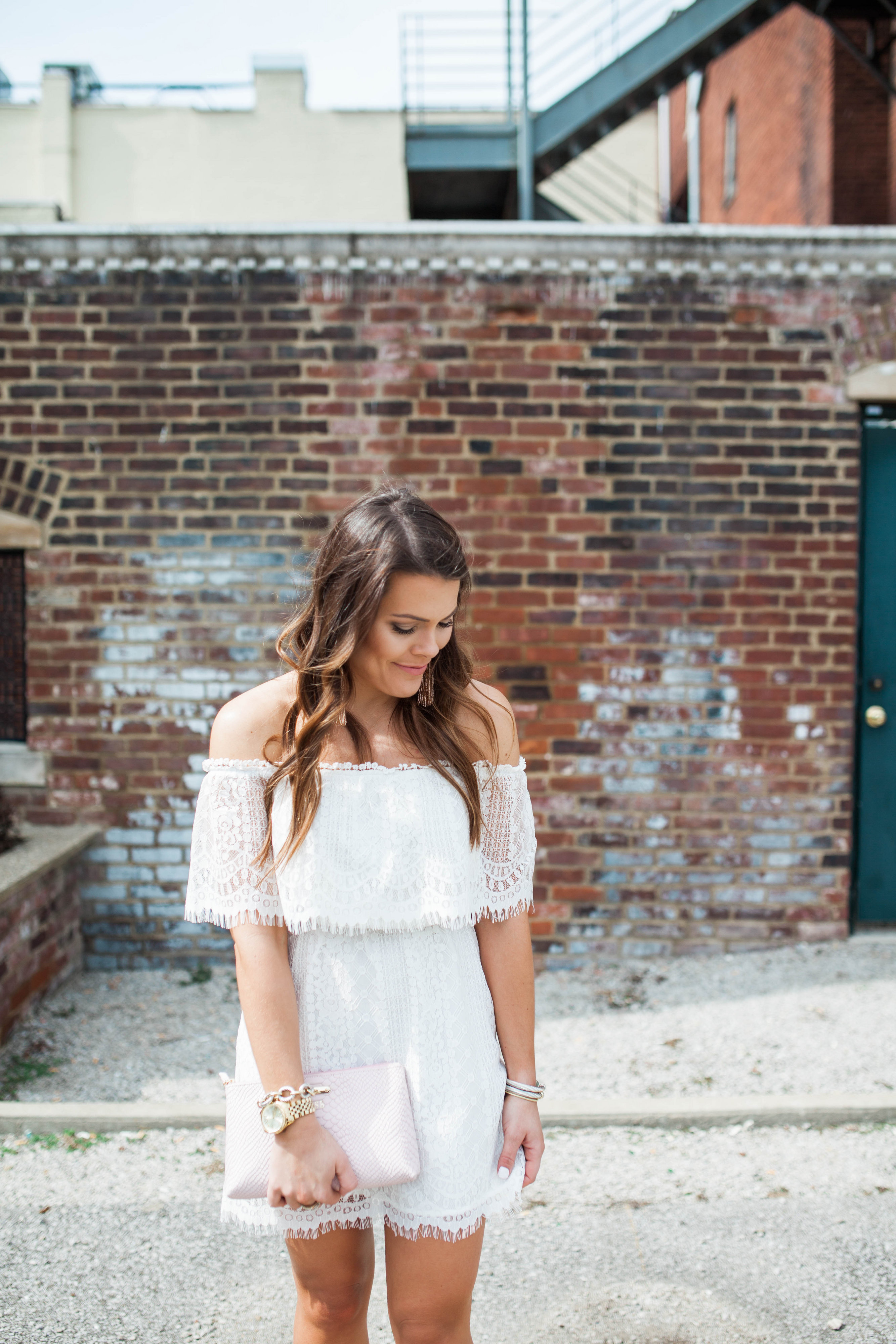 White Strapless Dress / White Dress for Brides to Be