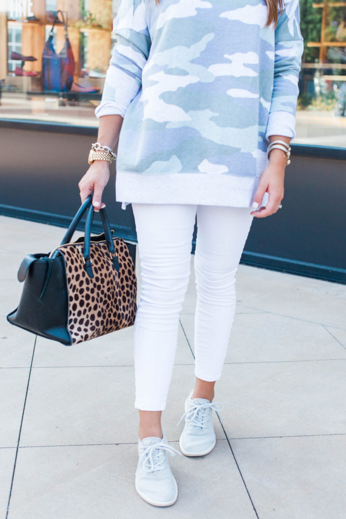 Weekend Style: Camo Sweatshirt Edition