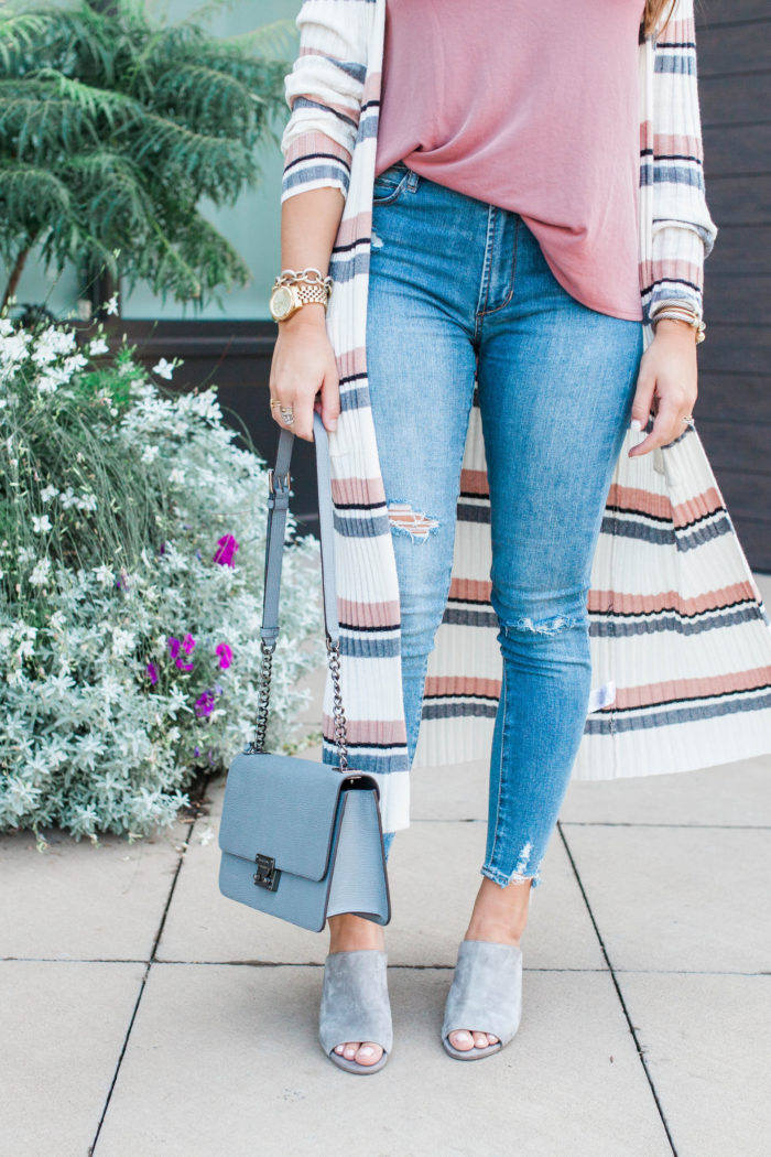 Fall Must Have: A Long Stripe Cardigan