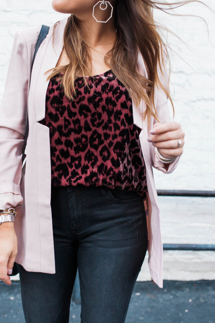 A Blush Blazer for Fall