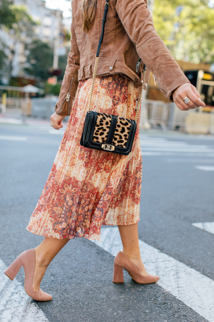 New York City Photo Opp / Flatiron Building / Printed Midi Skirt