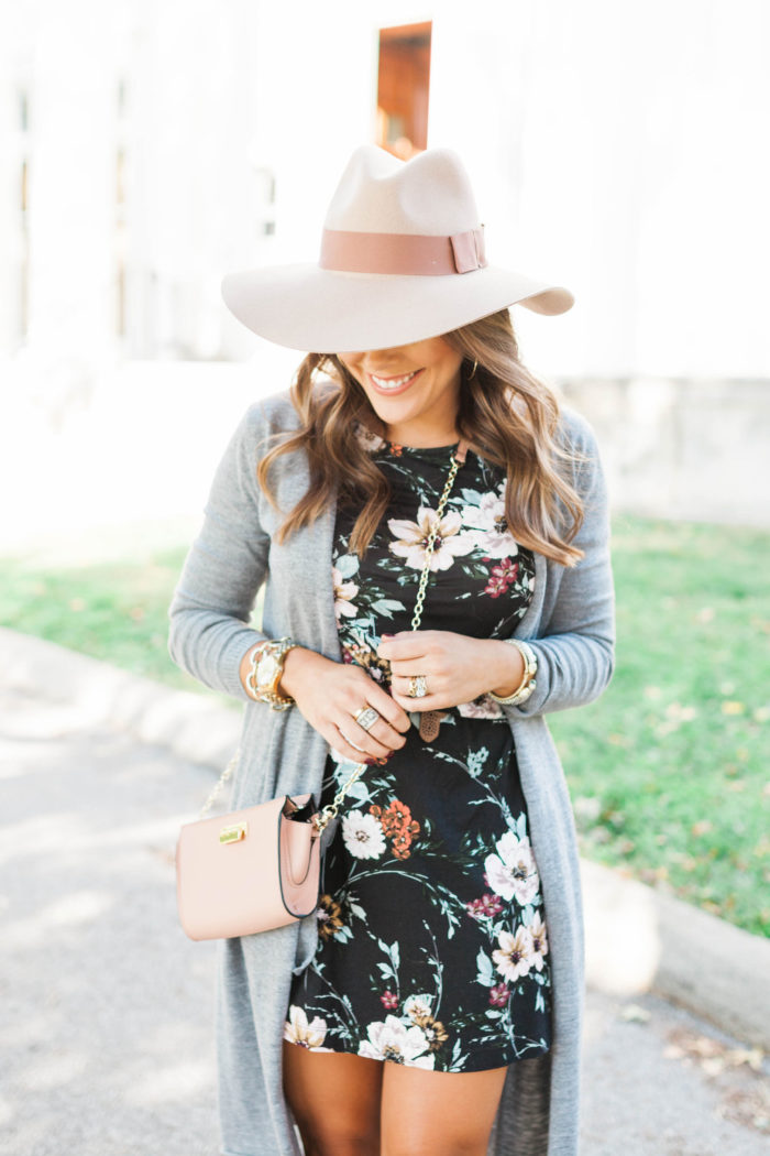 Black Floral Dress