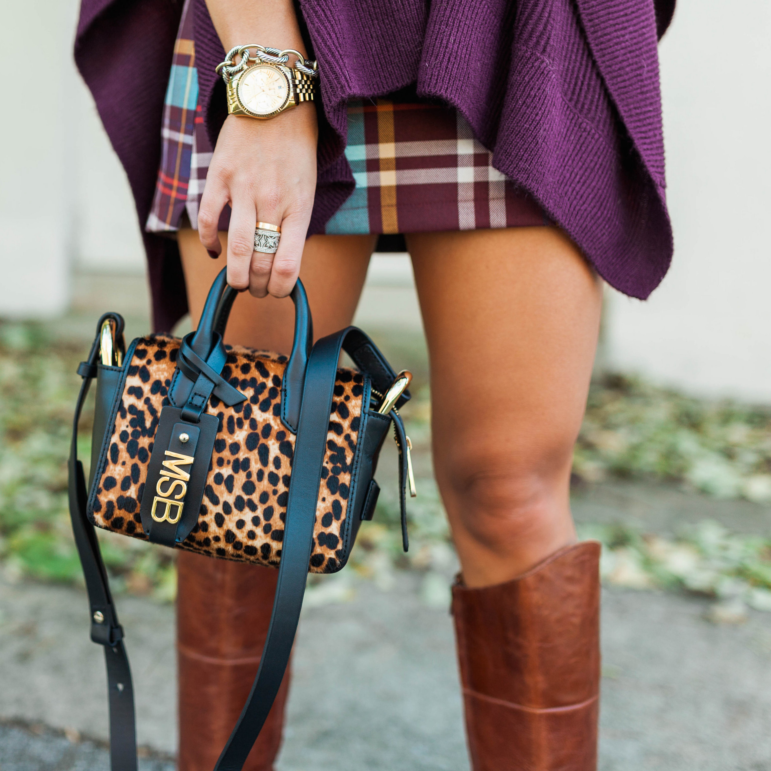 Fall Outfit / Plaid Mini Skirt