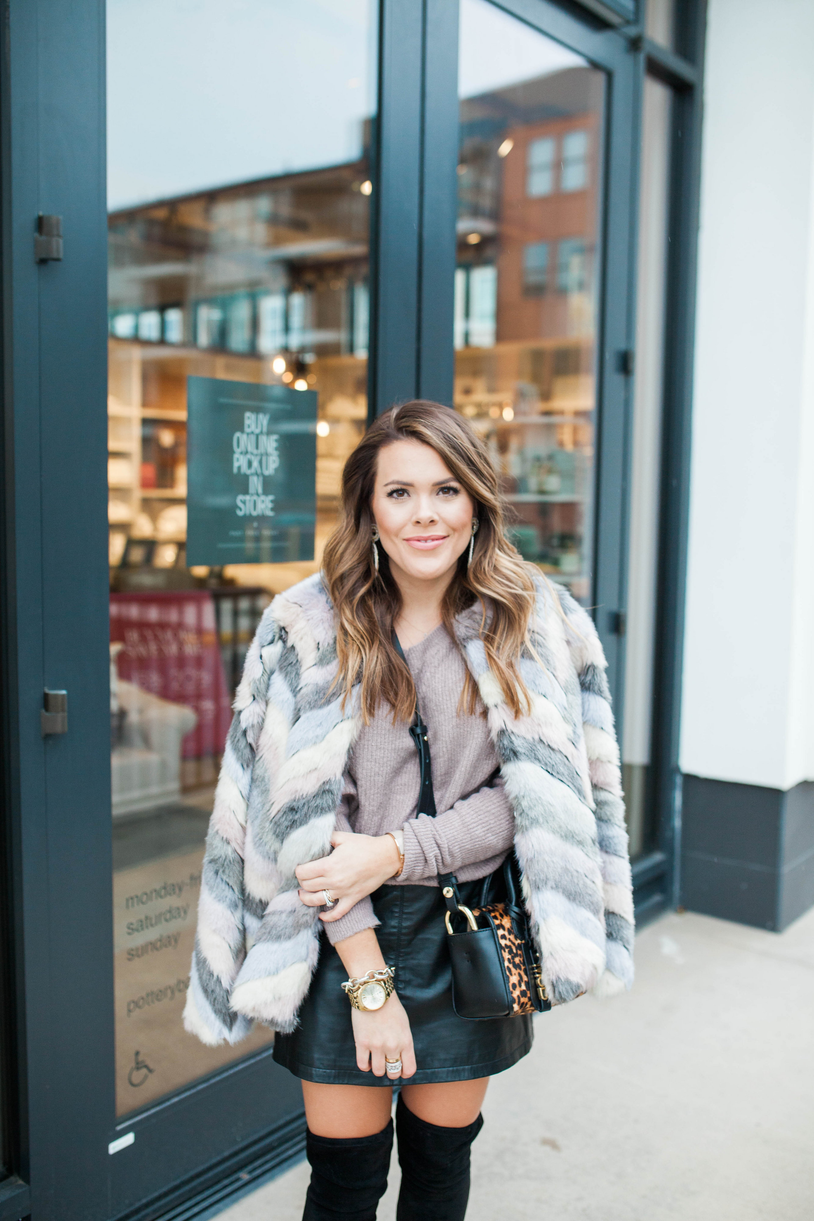 Fun Faux Fur Jacket / Winter Style 