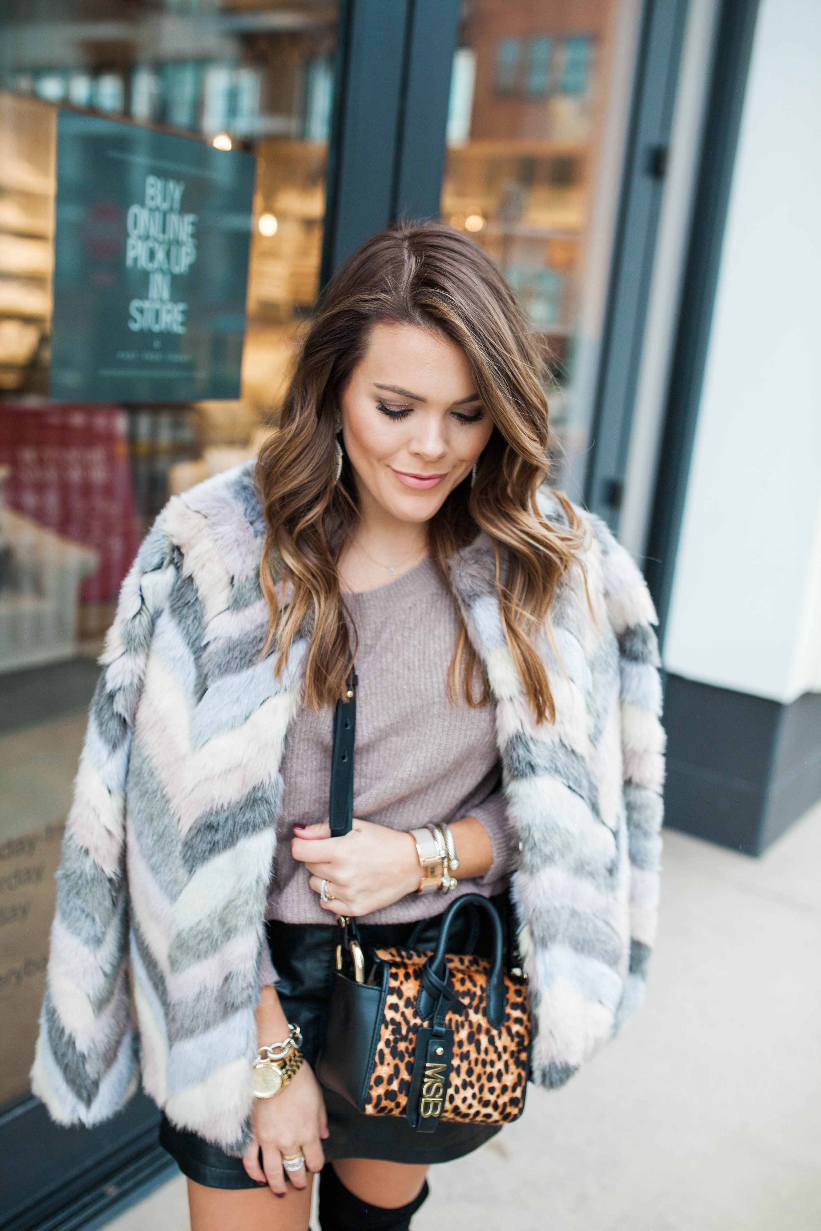 Fun Faux Fur Jacket / Winter Style 