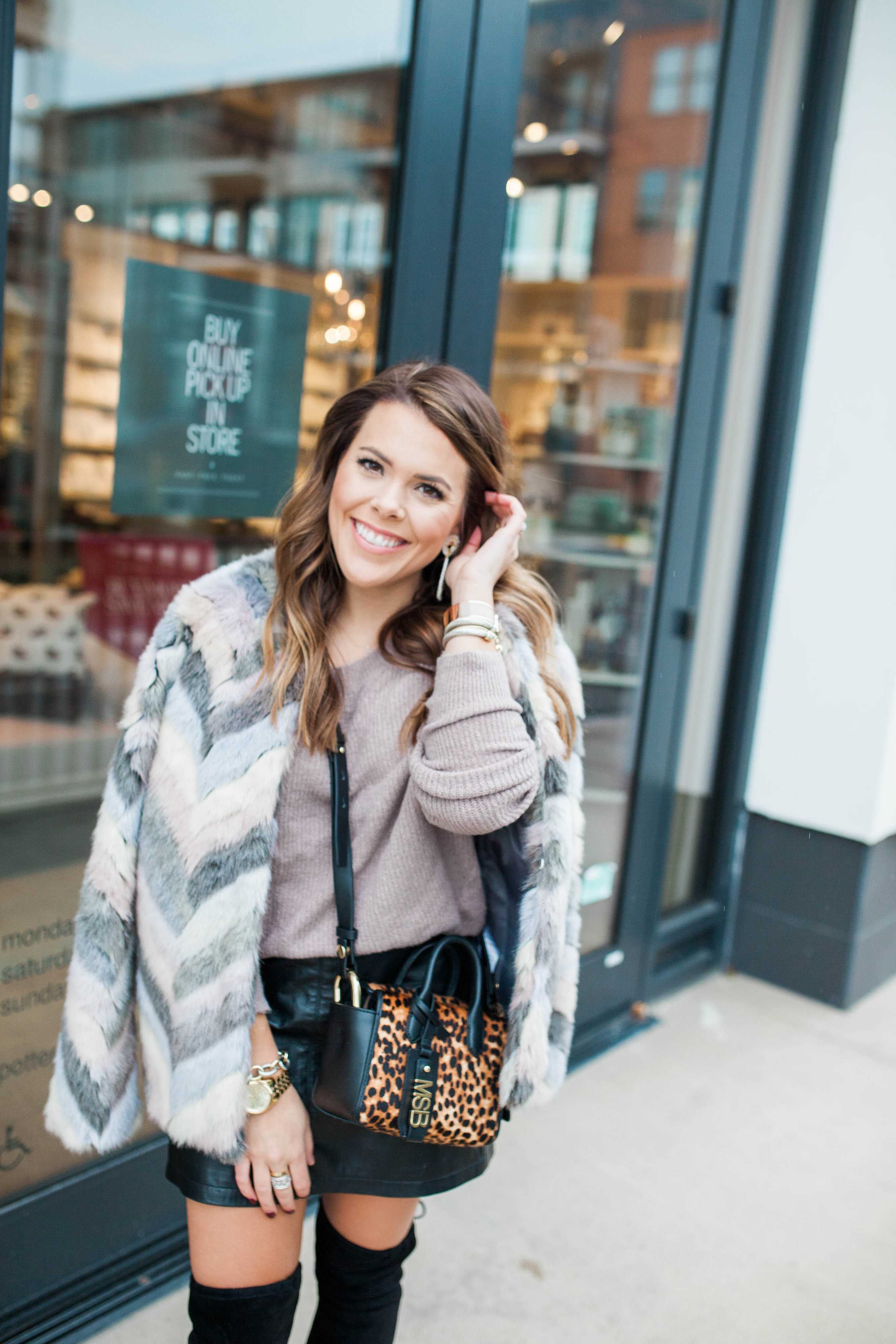 Fun Faux Fur Jacket / Winter Style 