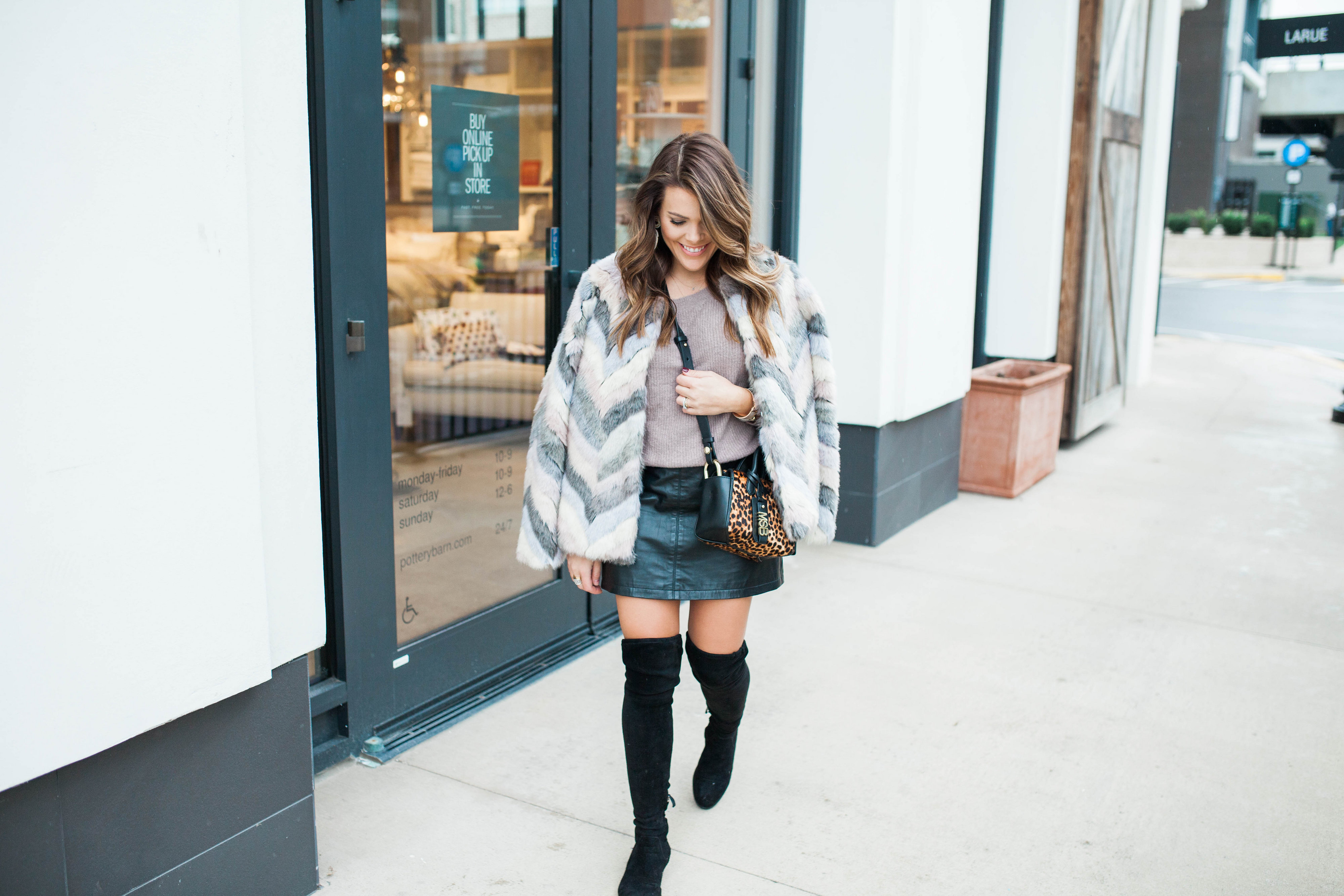 Fun Faux Fur Jacket / Winter Style 