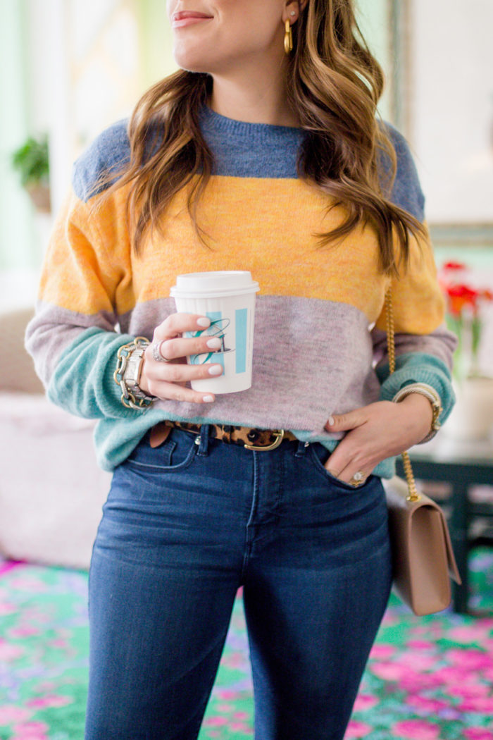 Bright Stripe Sweater:: wear now & later