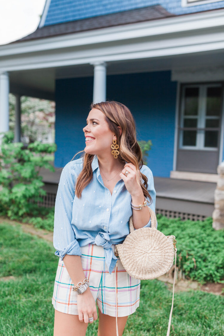 A spring print mix / plaid & stripes