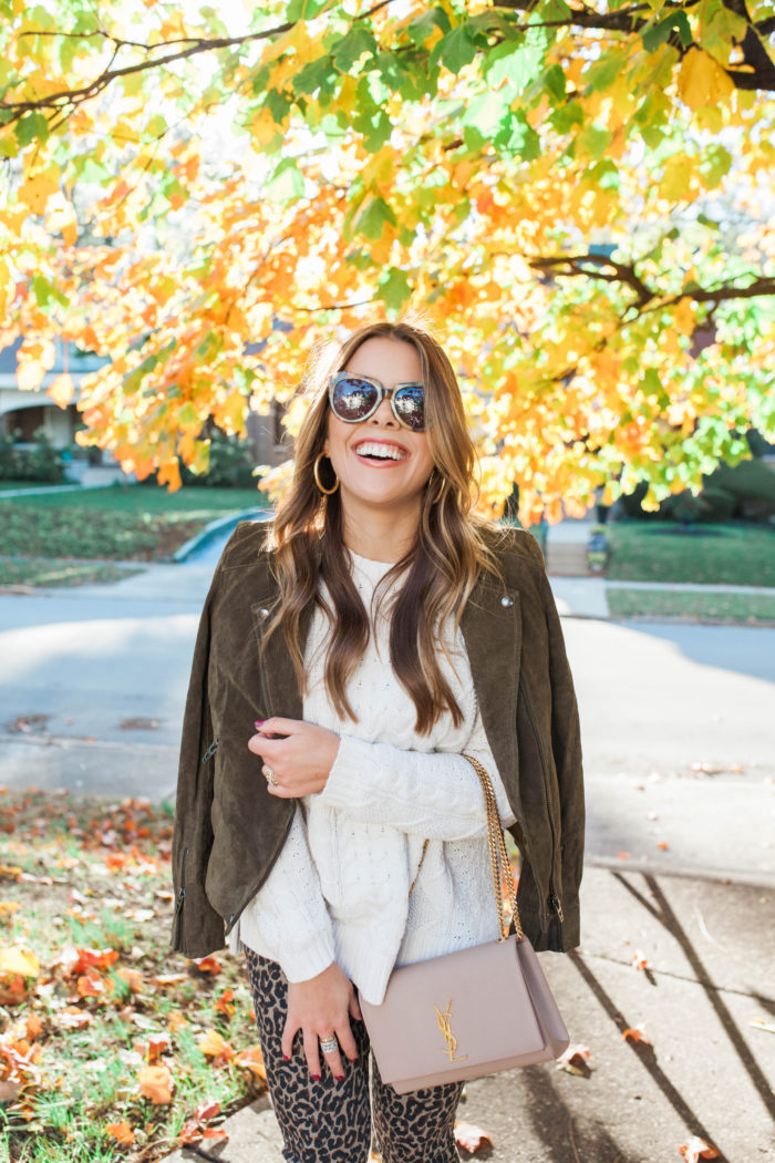 Leopard Jeans for Fall - Glitter & Gingham