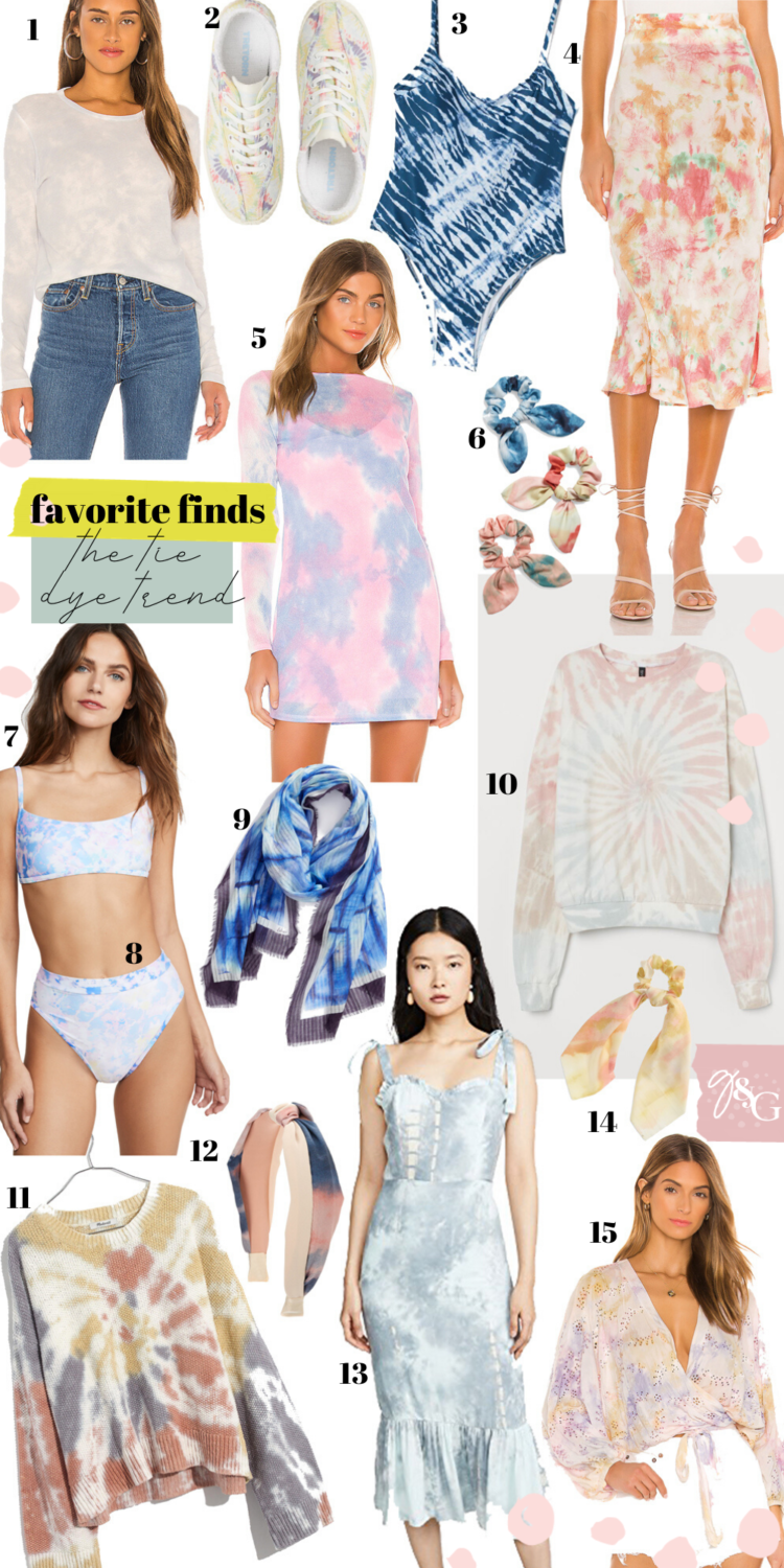 Favorite Finds The Tie Dye Trend / Glitter & Gingham