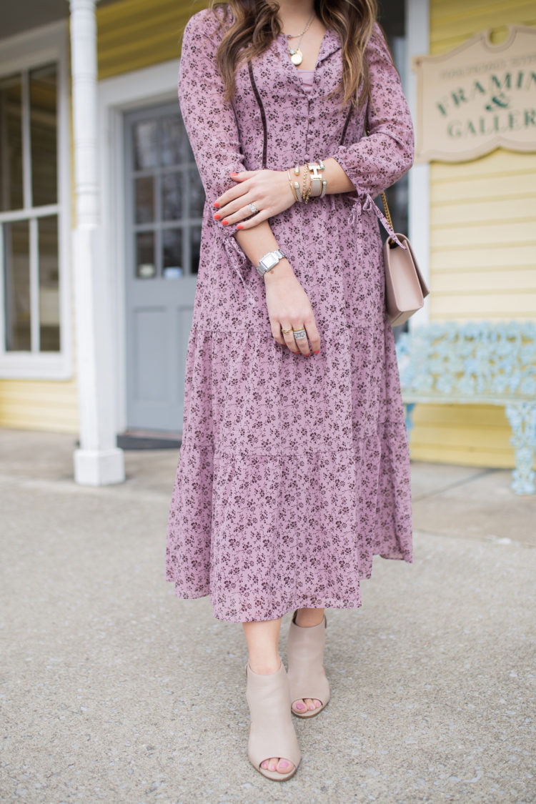 Madewell Floral Maxi / Glitter & Gingham