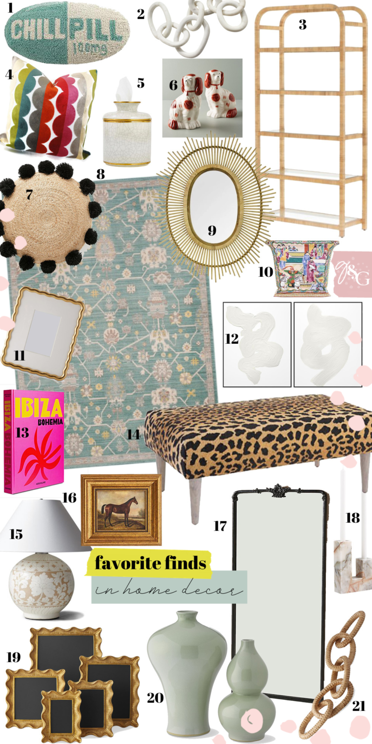 Favorite Finds in Home Decor / Glitter & Gingham