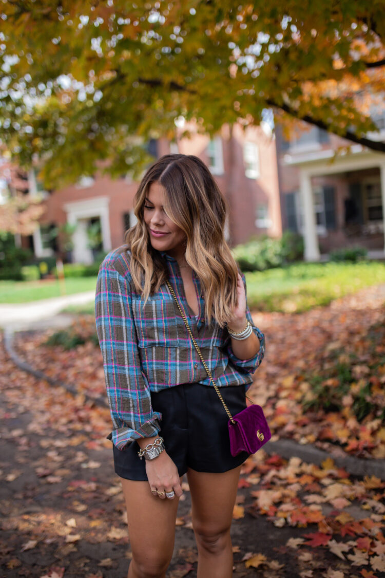 5 ways to style a flannel for fall / glitter & gingham