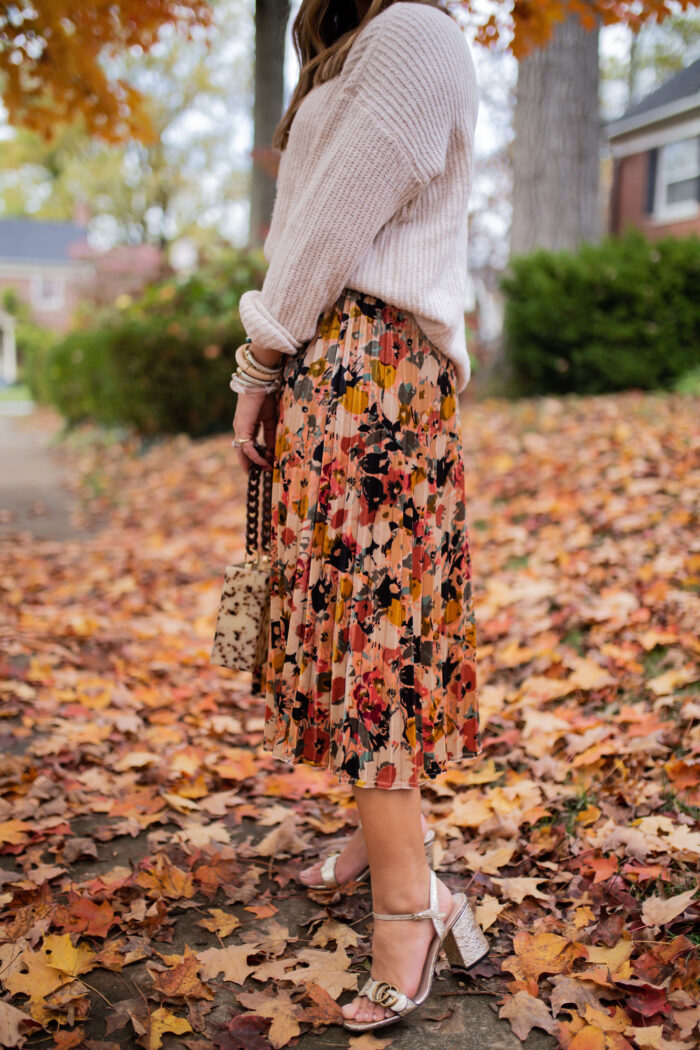 How To Style A Midi Skirt For Fall - Glitter & Gingham