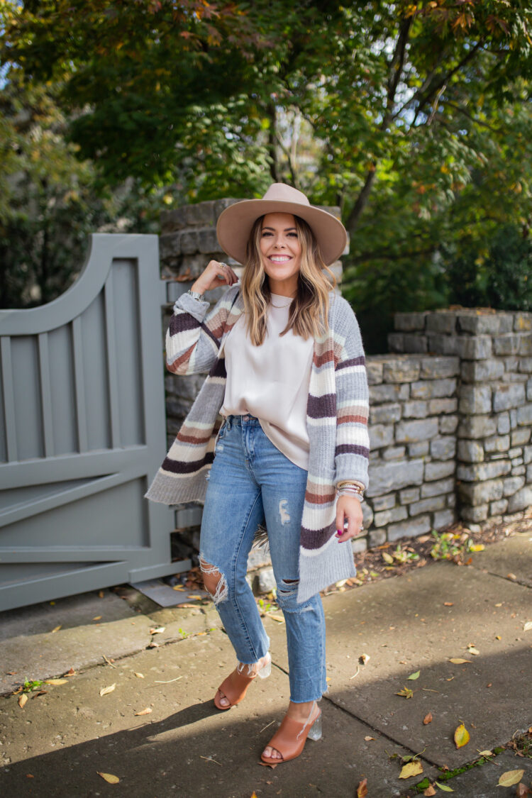 Easy Fall Outfit / Glitter & Gingham