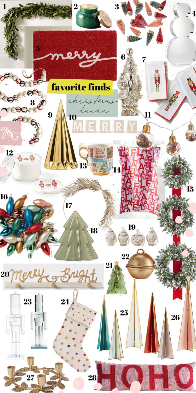 Favorite Finds Christmas Decor Edition / Glitter & Gingham