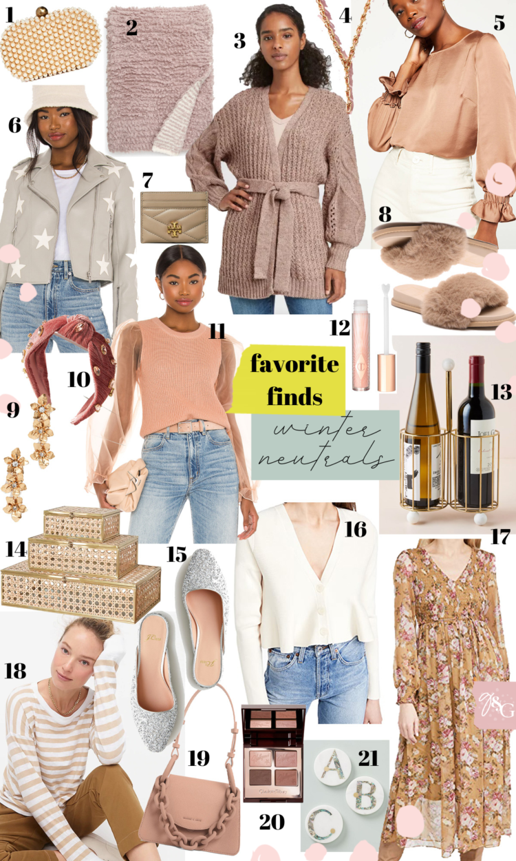 Favorite Finds Winter Neutrals / Glitter & Gingham