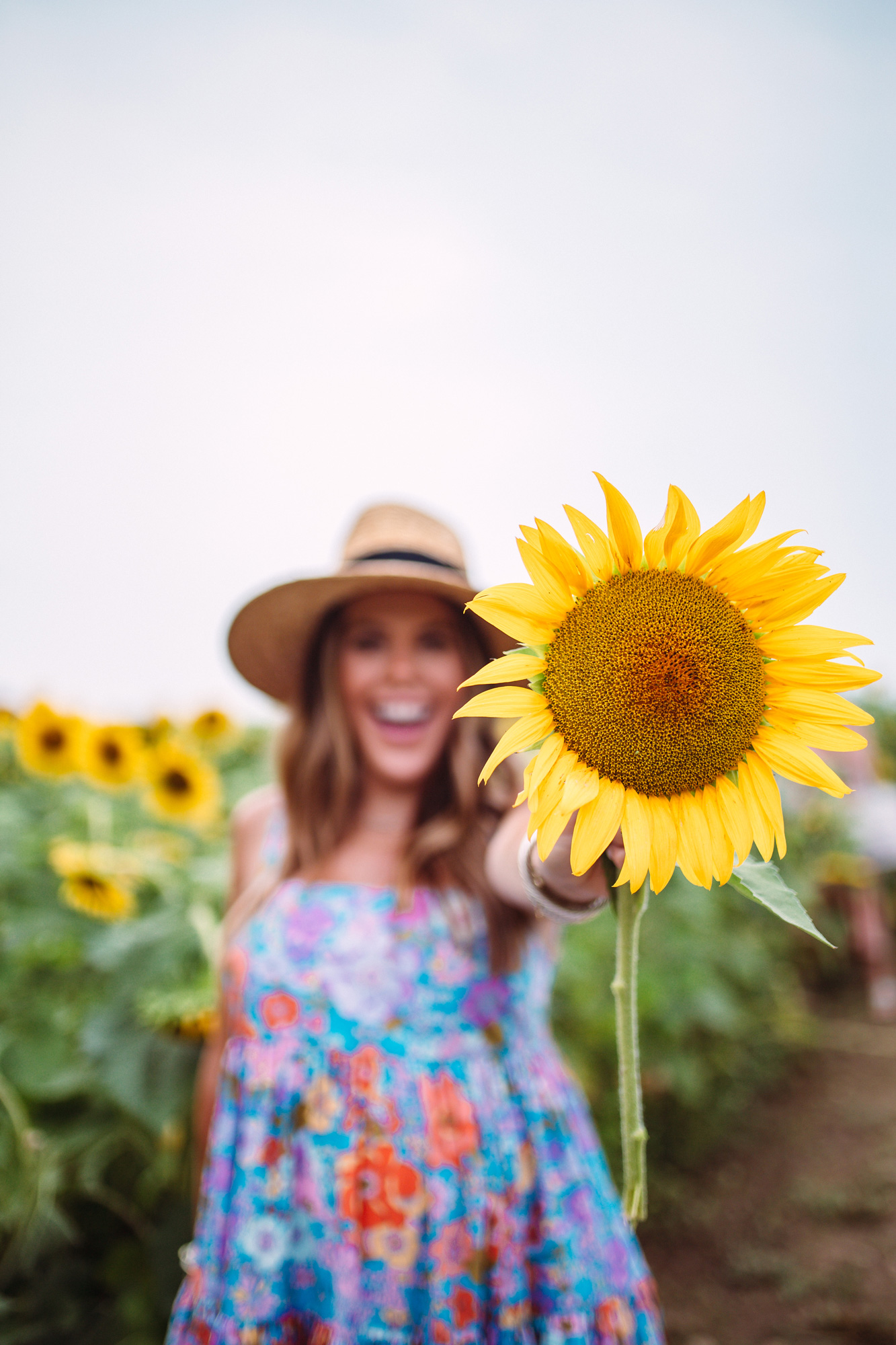 Free People Floral Maxi Dress in the Sunflowers - Glitter & Gingham