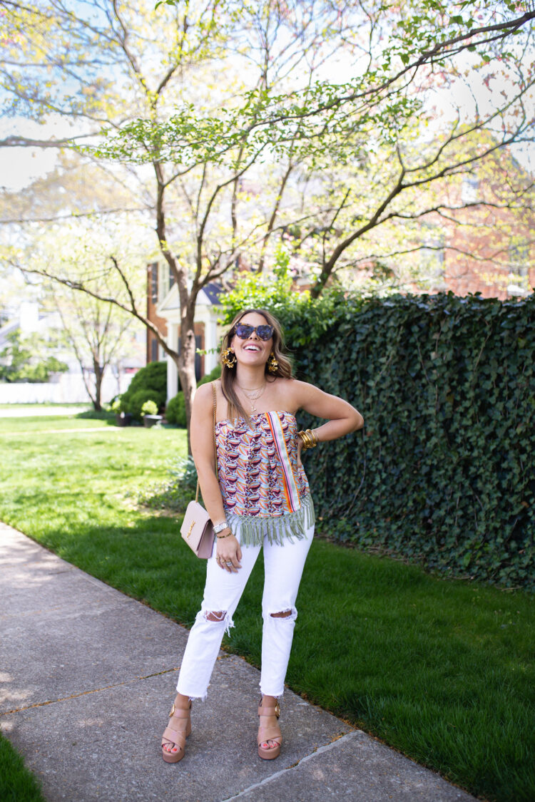 How to Wear a Tube Top in your 30s // Glitter & Gingham