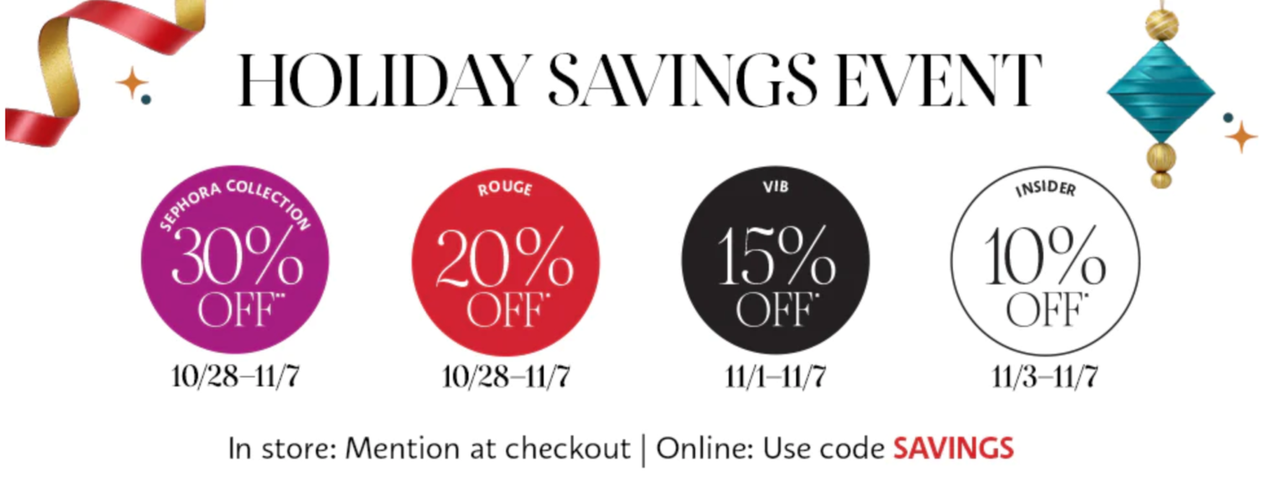 Sephora Holiday Savings Event // Glitter & Gingham 